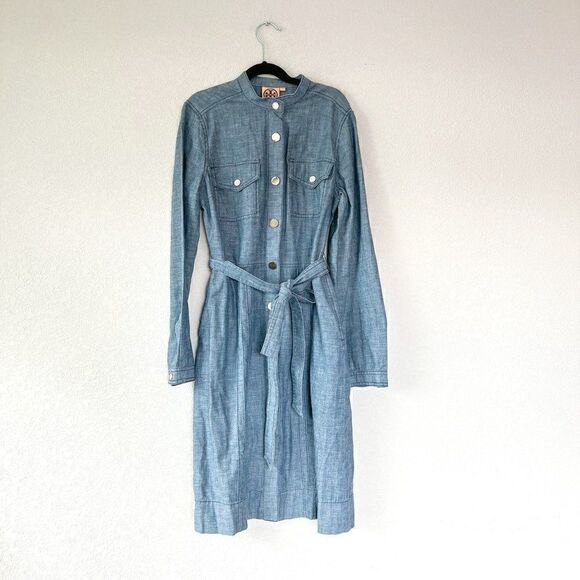 Tory Burch Dresses & Skirts - Tory Burch Chambray Shirt Dress, Size 2